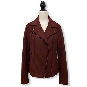 🛍 3/$30 Burgundy Faux Suede Jacket Old Navy